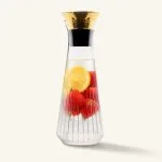 Karafka na wodę szklana 900 ml, szkło borokrzemowe
