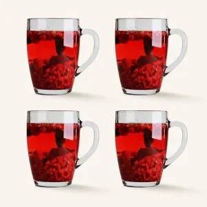 Kubki szklane 365 ml Lava 4 szt.