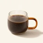 Kubek szklany 330 ml Jack z bursztynowym uchem